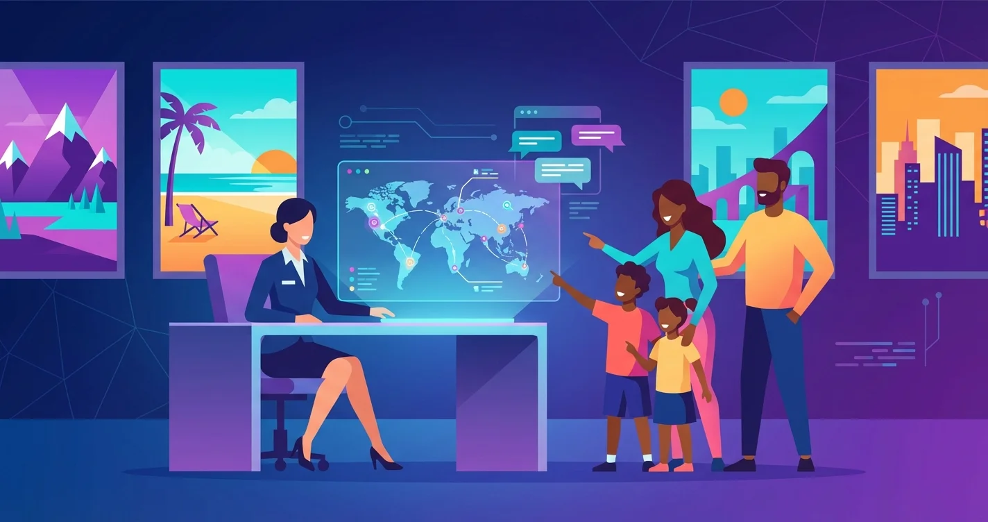 Turizm ve Seyahat Acenteleri İçin Yapay Zeka Chatbot - turizm chatbot, seyahat acentesi chatbot, tur rezervasyon botu görseli